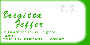 brigitta feffer business card
